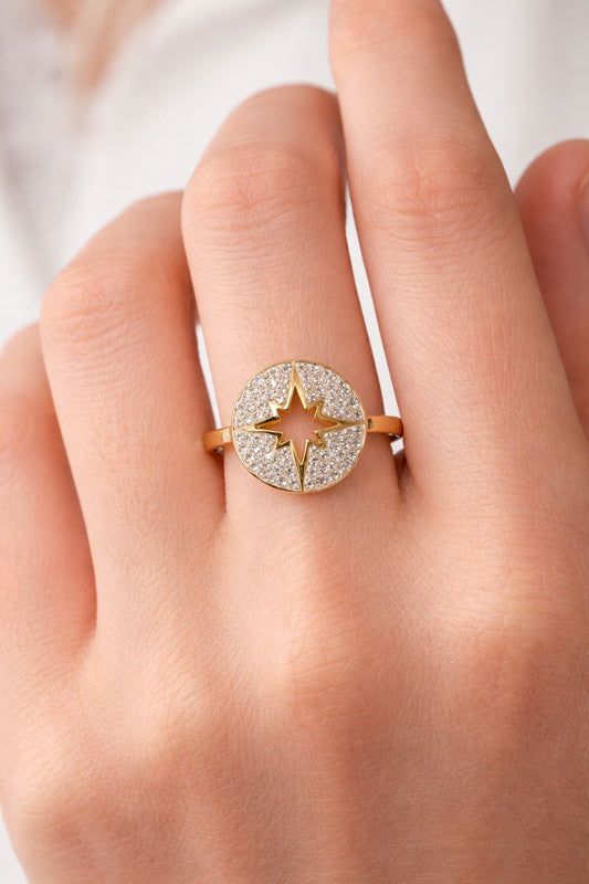 Bague Étoile Cristalline