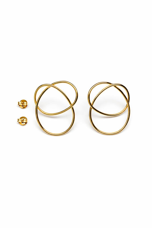 Boucles d’oreilles Éclipse Dorée