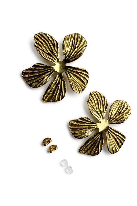 Boucles d’oreilles Fleur d’Or