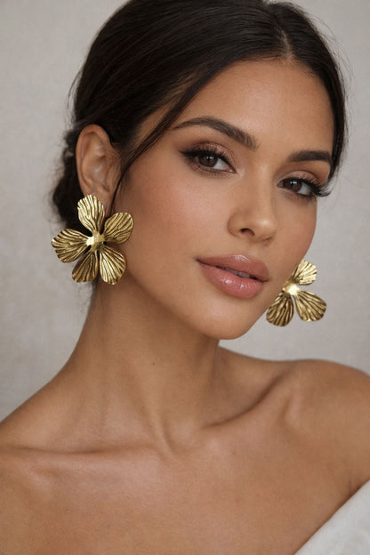 Boucles d’oreilles Fleur d’Or