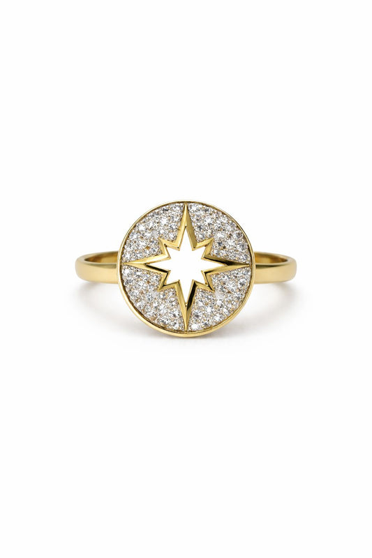 Bague Étoile Cristalline
